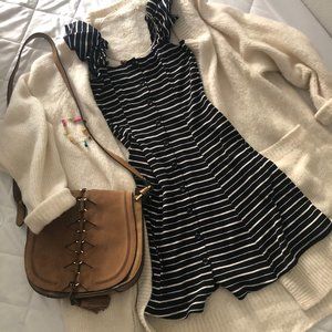 OUTFIT: Dress, Cardigan, Bag, Bracelet, Necklace